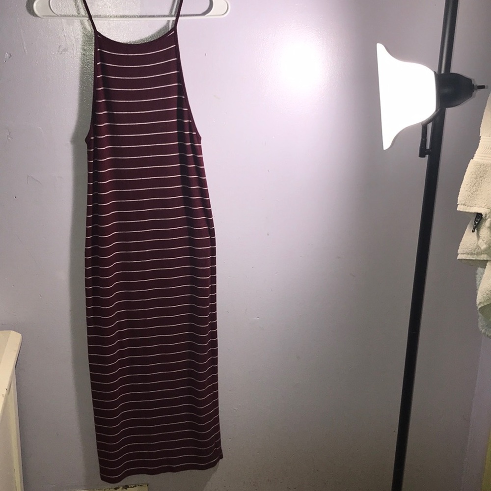 Forever 21 Medium Burgundy Maxi Dress